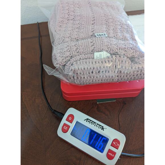 J.Jill Loose Knit Sweater Petite Medium Mauve‎ Oversized Cutout Textured Relaxed - Picture 8 of 10